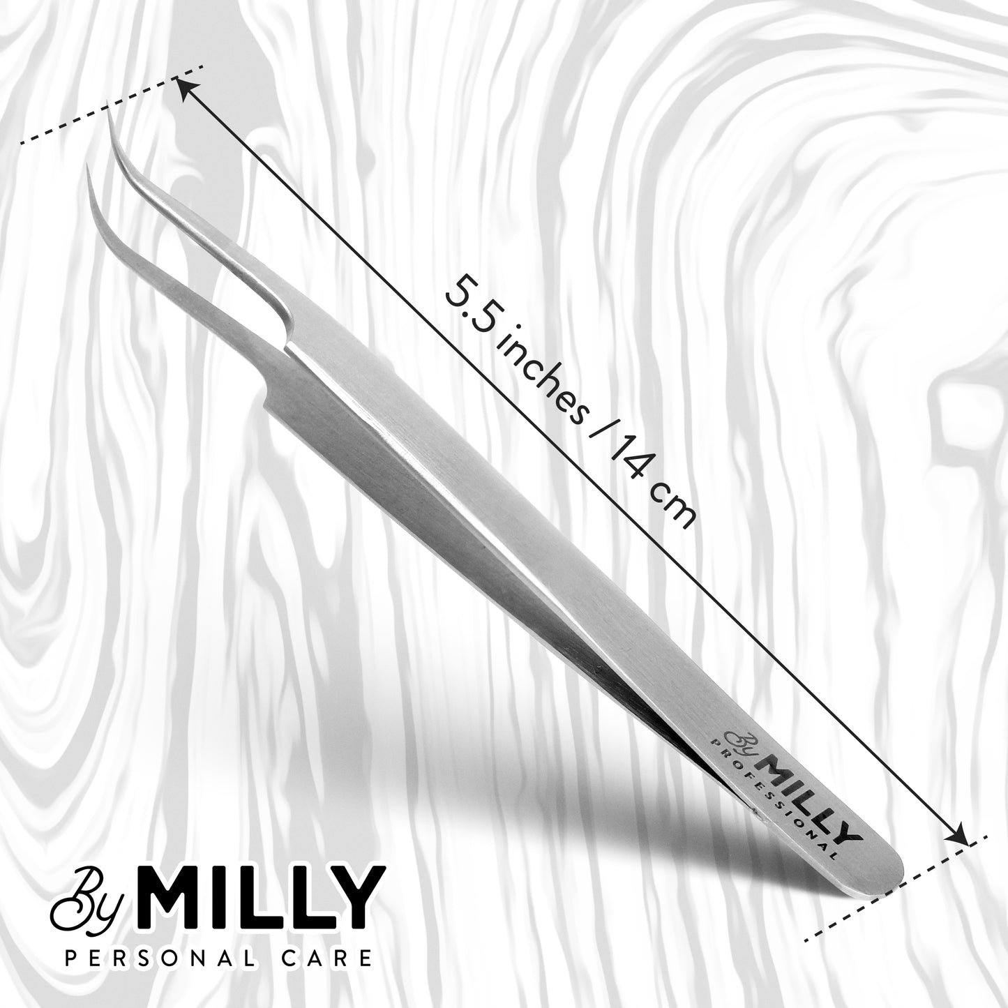 Eyelash Extension Tweezer - Curved Isolation 14 cm