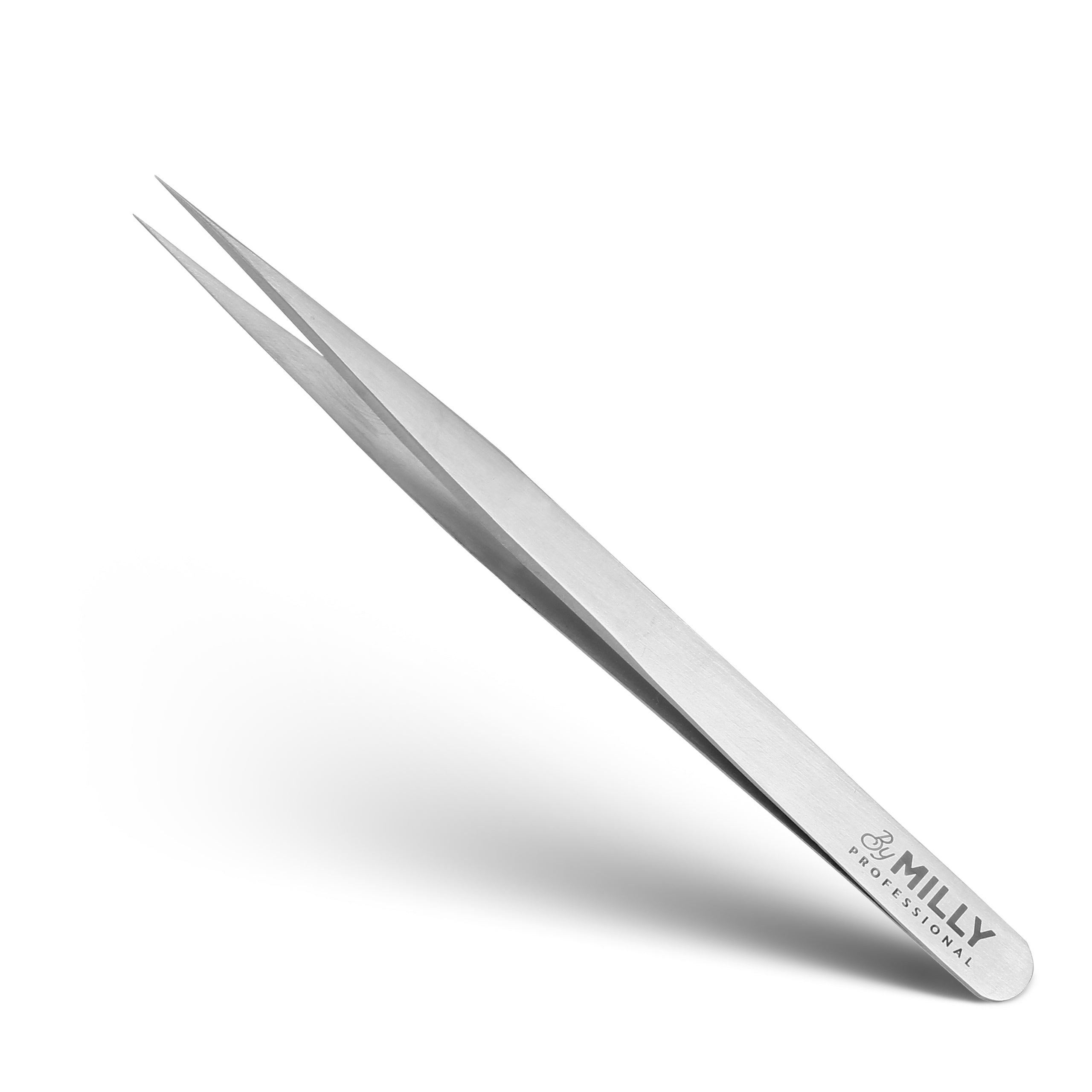 BeautyTrack Eyelash Extension Tweezers Set - Swiss Quality, Angled, Straight & Curved Tips (10cm)
